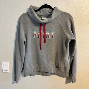 Ariat Gray Hooded Logo Sweatshirt Women's Size M
